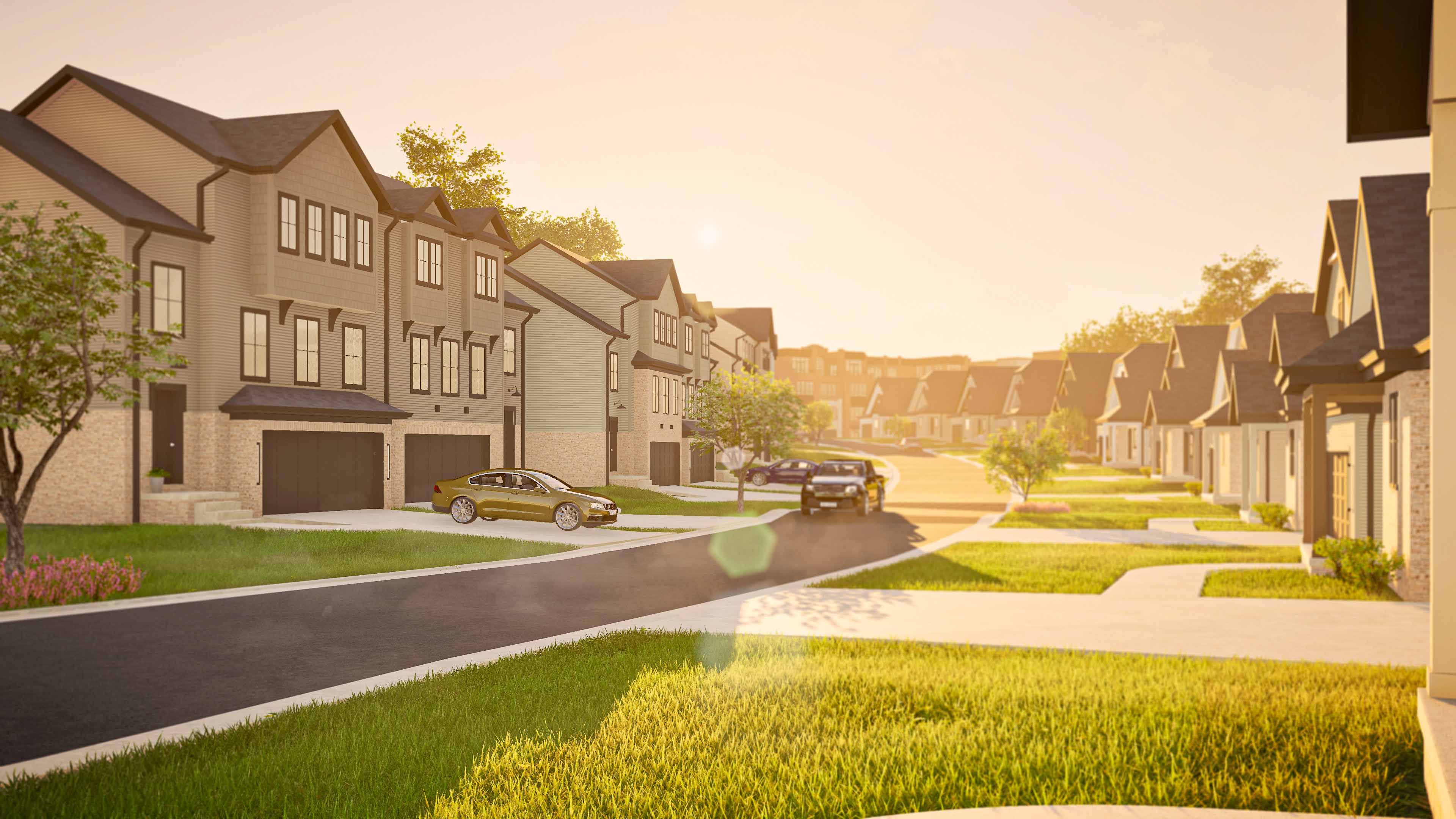 Master Plan Builders townhomes for rent at Aerrowhead One